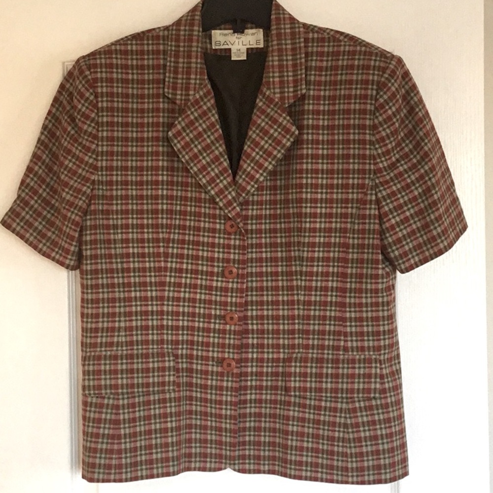 Vintage Rena Rowen’s woman’s short sleeve jacket blazer size 14